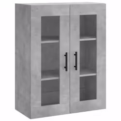 vidaXL Wall Mounted Cabinet Wall Storage Cabinet Grey Sonoma Engineered Wood - concrete grey