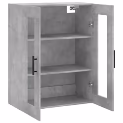 vidaXL Wall Mounted Cabinet Wall Storage Cabinet Grey Sonoma Engineered Wood - concrete grey - Additional view 5