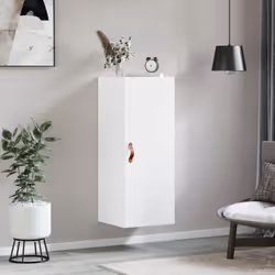 vidaXL Wall Mounted Cabinet Bathroom Cabinet Storage Cabinet Cupboard White - white