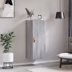 vidaXL Wall Mounted Cabinet Bathroom Cabinet Storage Cabinet Cupboard White - grey sonoma