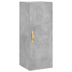 vidaXL Wall Mounted Cabinet Bathroom Wall Storage Cabinet Engineered Wood - concrete grey