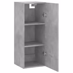 vidaXL Wall Mounted Cabinet Bathroom Wall Storage Cabinet Engineered Wood - concrete grey - Additional view 5