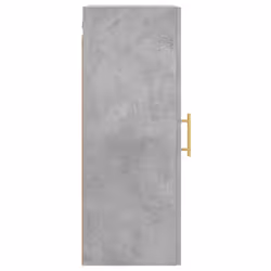 vidaXL Wall Mounted Cabinet Storage Cabinet Side Cabinet Black Engineered Wood - concrete grey - Additional view 7