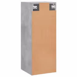 vidaXL Wall Mounted Cabinet Storage Cabinet Side Cabinet Black Engineered Wood - concrete grey - Additional view 8