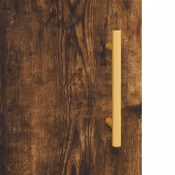 vidaXL Wall Mounted Cabinet Storage Cabinet Side Cabinet Black Engineered Wood - smoked oak - Additional view 10