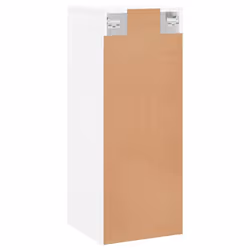vidaXL Wall Mounted Cabinet Storage Cabinet Side Cabinet Black Engineered Wood - white - Additional view 8