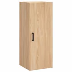 vidaXL Wall Mounted Cabinet Storage Cabinet Side Cabinet Black Engineered Wood - sonoma oak