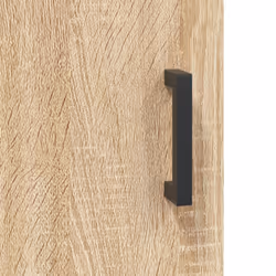 vidaXL Wall Mounted Cabinet Storage Cabinet Side Cabinet Black Engineered Wood - sonoma oak - Additional view 10