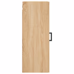 vidaXL Wall Mounted Cabinet Storage Cabinet Side Cabinet Black Engineered Wood - sonoma oak - Additional view 7