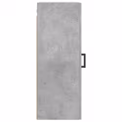 vidaXL Wall Mounted Cabinet Storage Cabinet Side Cabinet Black Engineered Wood - concrete grey - Additional view 7