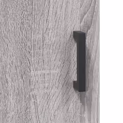 vidaXL Wall Mounted Cabinet Storage Cabinet Side Cabinet Black Engineered Wood - grey sonoma - Additional view 10