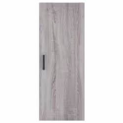 vidaXL Wall Mounted Cabinet Storage Cabinet Side Cabinet Black Engineered Wood - grey sonoma - Additional view 6