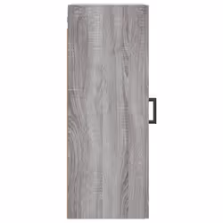vidaXL Wall Mounted Cabinet Storage Cabinet Side Cabinet Black Engineered Wood - grey sonoma - Additional view 7