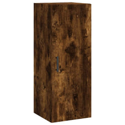 vidaXL Wall Mounted Cabinet Bathroom Cabinet Storage Cabinet Cupboard White - smoked oak