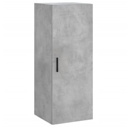 vidaXL Wall Mounted Cabinet Storage Cabinet Side Cabinet White Engineered Wood - concrete grey