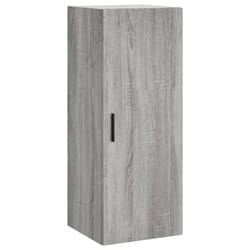 vidaXL Wall Mounted Cabinet Storage Cabinet Side Cabinet White Engineered Wood - grey sonoma