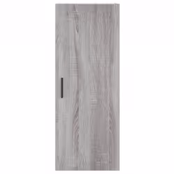 vidaXL Wall Mounted Cabinet Storage Cabinet Side Cabinet White Engineered Wood - grey sonoma - Additional view 6