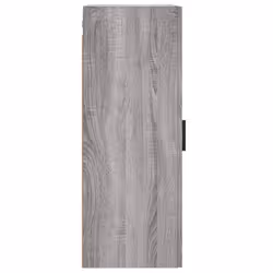 vidaXL Wall Mounted Cabinet Storage Cabinet Side Cabinet White Engineered Wood - grey sonoma - Additional view 7