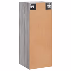 vidaXL Wall Mounted Cabinet Storage Cabinet Side Cabinet White Engineered Wood - grey sonoma - Additional view 8