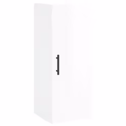 vidaXL Wall Mounted Cabinet Wall Storage Cabinet Grey Sonoma Engineered Wood - high gloss white