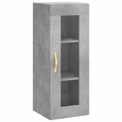vidaXL Wall Mounted Cabinet Bathroom Cabinet Storage Cabinet Cupboard White - concrete grey