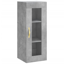 vidaXL Wall Mounted Cabinet Bathroom Cabinet Storage Cabinet Cupboard White - concrete grey