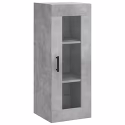 vidaXL Wall Mounted Cabinet Bathroom Cabinet Storage Cabinet Cupboard White - concrete grey