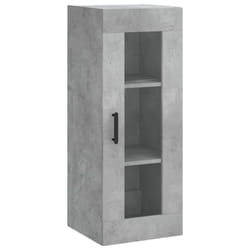 vidaXL Wall Mounted Cabinet Bathroom Cabinet Storage Cabinet Cupboard White - concrete grey