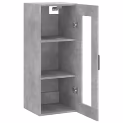 vidaXL Wall Mounted Cabinet Bathroom Cabinet Storage Cabinet Cupboard White - concrete grey - Additional view 5