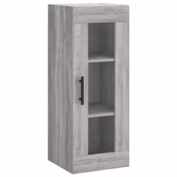 vidaXL Wall Mounted Cabinet Bathroom Cabinet Storage Cabinet Cupboard White - grey sonoma