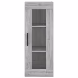 vidaXL Wall Mounted Cabinet Bathroom Cabinet Storage Cabinet Cupboard White - grey sonoma - Additional view 5