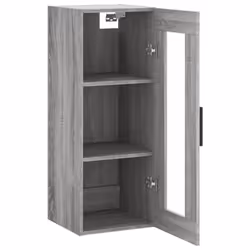 vidaXL Wall Mounted Cabinet Bathroom Cabinet Storage Cabinet Cupboard White - grey sonoma - Additional view 6