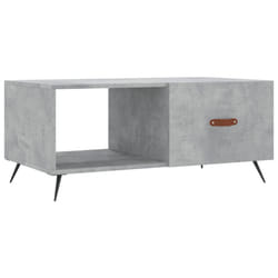 vidaXL Coffee Table Tea Side Table Sofa Couch Accent End Table Engineered Wood - concrete grey