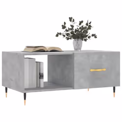 vidaXL Coffee Table Side Table Sofa End Table Concrete Grey Engineered Wood