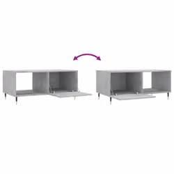 vidaXL Coffee Table Side Table Sofa End Table Concrete Grey Engineered Wood - Additional view 8