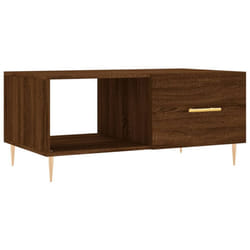 vidaXL Coffee Table Tea Side Table Sofa Couch Table Sonoma Oak Engineered Wood - brown oak