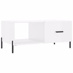 vidaXL Coffee Table Tea Side Table Sofa Couch Table Sonoma Oak Engineered Wood - high gloss white