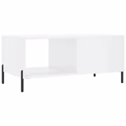 vidaXL Coffee Table Tea Side Table Sofa Couch Table Sonoma Oak Engineered Wood - high gloss white - Additional view 7