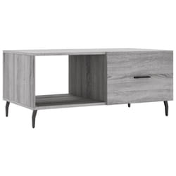 vidaXL Coffee Table Tea Side Table Sofa Couch Table Sonoma Oak Engineered Wood - grey sonoma
