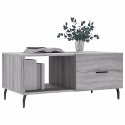 vidaXL Coffee Table Tea Side Table Sofa Couch Table Sonoma Oak Engineered Wood - grey sonoma
