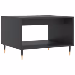vidaXL Coffee Table Side Table Sofa Couch Table Grey Sonoma Engineered Wood - black
