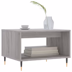 vidaXL Coffee Table Side Table Sofa Couch Table Grey Sonoma Engineered Wood - grey sonoma