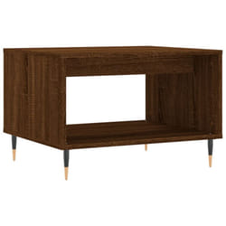 vidaXL Coffee Table Side Table Sofa Couch Table Grey Sonoma Engineered Wood - brown oak