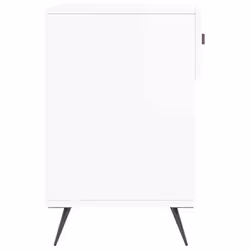 vidaXL Shoe Bench Shoe Shelf Hallway Shoe Storage Cabinet Engineered Wood - high gloss white - Additional view 6
