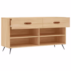 vidaXL Shoe Bench Shoe Shelf Hallway Shoe Storage Cabinet Engineered Wood - sonoma oak - Additional view 4