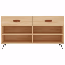 vidaXL Shoe Bench Shoe Shelf Hallway Shoe Storage Cabinet Engineered Wood - sonoma oak - Additional view 5