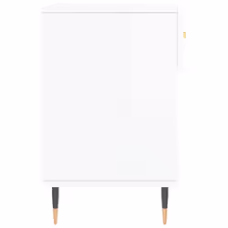 vidaXL Shoe Bench Shoe Shelf Hallway Shoe Storage Cabinet Engineered Wood - high gloss white - Additional view 6