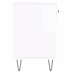 vidaXL Shoe Bench Shoe Storage Shoe Rack High Gloss White Engineered Wood - Additional view 6