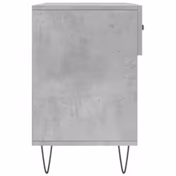 vidaXL Shoe Bench Shoe Storage Shoe Rack High Gloss White Engineered Wood - concrete grey - Additional view 6