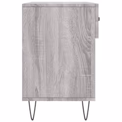 vidaXL Shoe Bench Shoe Storage Shoe Rack High Gloss White Engineered Wood - grey sonoma - Additional view 6